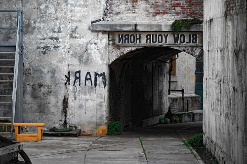 san francisco gray painted wall brick